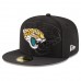 Men's Jacksonville Jaguars New Era Black Custom On-Field 59FIFTY Structured Fitted Hat 2496970